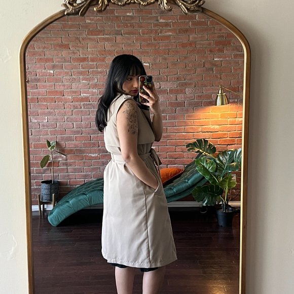Vero Moda Sleeveless Trench Coat - Picture 3 of 5